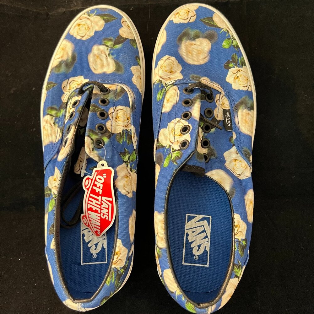 Vans Skate Authentic Blue Canvas Lace Up Lifestyle Sneakers NWT M 11